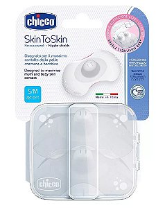 Protetores de Seios de Silicone SkinToSkin P/M - Chicco