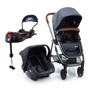 Carrinho de Bebê Travel System Trio Epic Lite Ed. Especial (até 15 kg) - Grey Vintage - Infanti