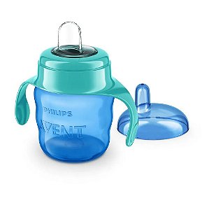 Copo de Transição Classic Spout 200ml (+6M) - Azul - Philips Avent