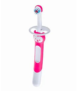 Escova Dental Baby Brush Cabo Longo (+6M) - Rosa - MAM