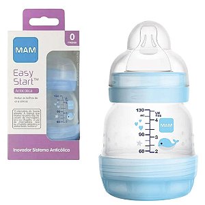 Mamadeiras Easy Start 130ml (0M) - Azul - MAM