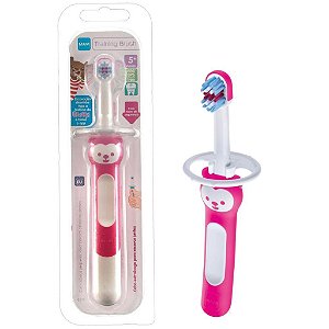 Escova Dental Baby Brush Cabo Curto (+6M) - Rosa - MAM