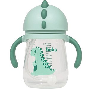 Copo com Alça de Dinossauro 240ml (+12M) - Verde - Buba