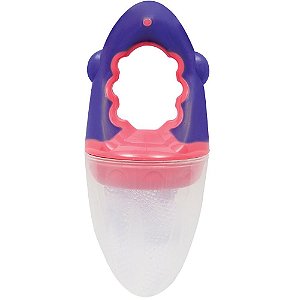 Alimentador Porta-Frutinha Baby (+6M) - Rosa e Roxo  - Buba