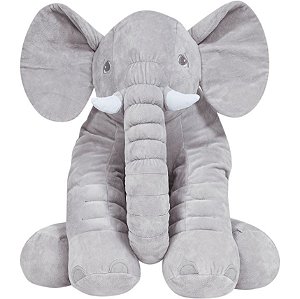 Almofada de Elefante Gigante - Cinza - Buba