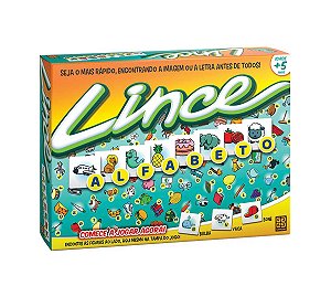 Jogo Infantil de Tabuleiro Lince da Grow com 130 Figuras em