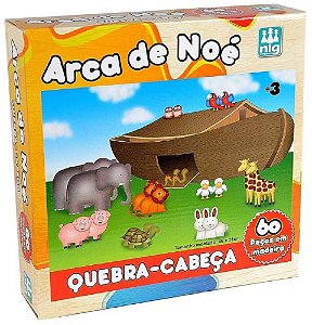 Quebra-Cabeça 60 Peças (+3 anos) - Arca de Noé - NIG Brinquedos