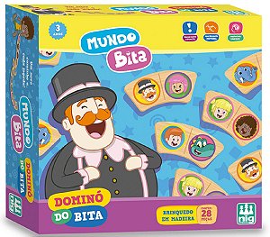 Dominó Infantil (+3 anos) - Mundo Bita - NIG Brinquedos