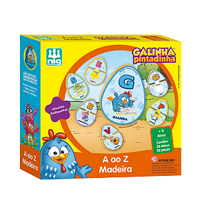 Jogo Aprender do A ao Z (+3 anos) - Galinha Pintadinha - NIG Brinquedos