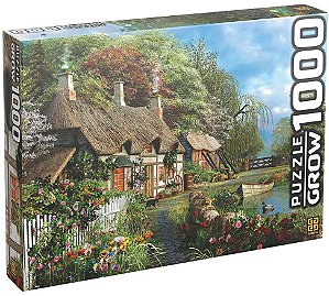 Quebra-cabeça Puzzle 1000 peças Casa no Lago