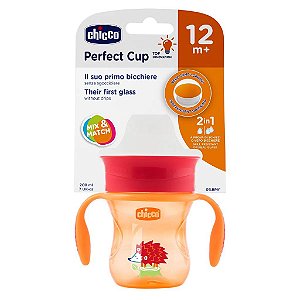 Copo Perfect Cup (+12M) - Porco Espinho Laranja - Chicco