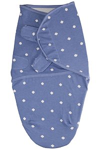 Cueiro Swaddle Ajustável (+0M) - Azul Poá - Comtac Kids