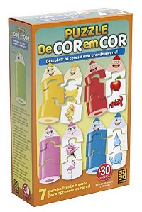 Quebra-Cabeça (+3 anos) - De Cor em Cor - Grow