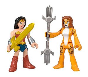 Mini-Figuras Imaginext - Mulher Maravilha e Cheetah - DC Comics - Mattel