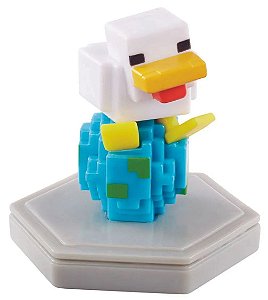 Mini-Figura - Chicken Jockey - Minecraft Earth - Mattel