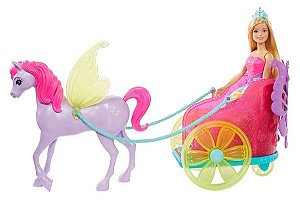 Barbie Dreamtopia (+3 anos) - Princesa com Carruagem - Mattel