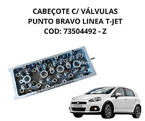 CABEÇOTE C/ VÁLVULAS 1.4 16V PUNTO BRAVO LINEA T-JET 73504492 - Z