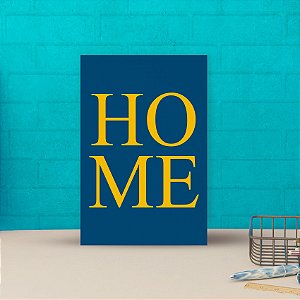 Placa decorativa 20x30cm Decorativa Home Azul