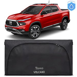 Bolsa Caçamba Fiat Toro Volcano Impermeável Abertura Frontal Arco 450 Lts Instala Sem Furar A Caçamba