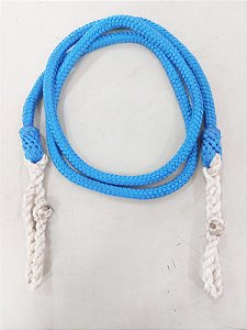 Rédea Azul De Corda De Polipropileno Com Biqueira Torcida Reforçada Para Trabalho Cavalgada Arreio Ou Sela