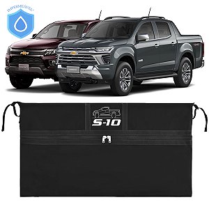 Bolsa Caçamba Chevrolet S10 Impermeável 420 Lts Premium Instala Sem Furar A Caçamba Maleiro Pickup Caminhonete GM S10