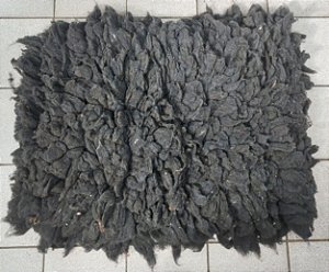 Coxinilho Preto Trançado Lã De Carneiro Pelego Tamanho M Para Arreio Cavalgada Doma e Lida Muares e Equinos