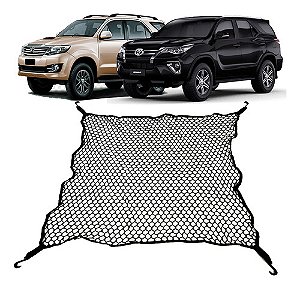 Rede Porta-malas Toyota SW4 100x100 Poliéster com Ganchos e Elástico nas Pontas