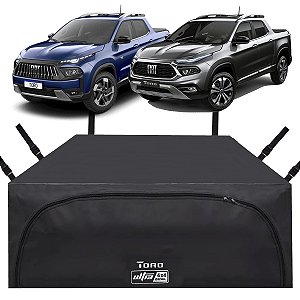 Bolsa Fiat Toro Ultra Impermeável Caçamba Inteira 660 Lts Abertura Frontal Reforçada Instala Fácil - Endurance Freedom Volcano Ranch Ultra