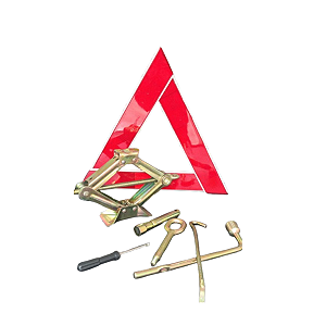 Kit Ferramentas Com Macaco + Triangulo De Sinalizacao | Multimarcas