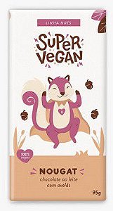 Barra de chocolate - Nougat - 95g - Chocolates sem crueldade