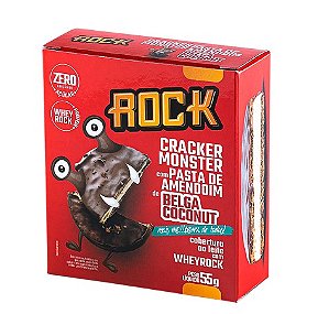 Cracker Monster com Pasta de Amendoim 55g - Chocolte Belga Coconut