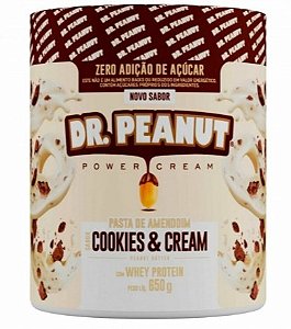 Pasta de Amendoim Dr. Peanut - Sabor Cookies and Cream 650g