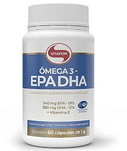 Ômega 3 EPA DHA - 60 Caps 1g Vitafor