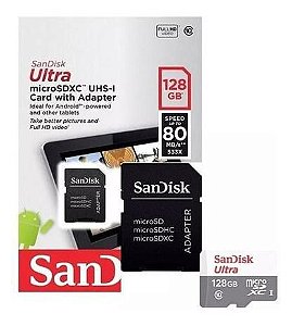 Cartão de Memória SanDisk Classe 10 128GB