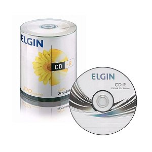 Mídia CD-R Elgin 52X 100 Unidades