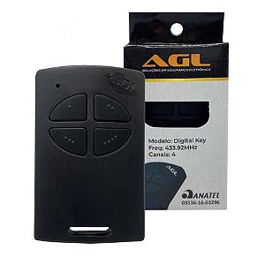 Controle Remoto Digital Key, 4 Canais AGL