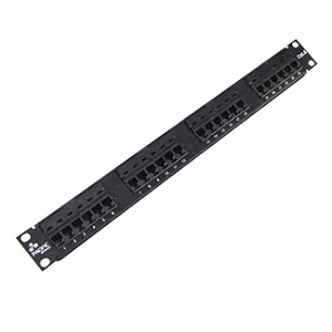Patch Panel 24 portas CAT6 Pacific PN-P24Q6