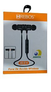 Fone De Ouvido Wireless Neckband HS-514 Hrebos
