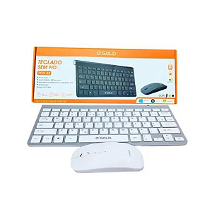 Kit Mini Teclado E Mouse Sem Fio Tcd-02 Agold