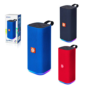 Caixa De Som Bluetooth Exbom CS-M33BTL Com Led Colorido