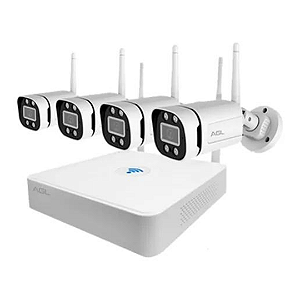 Kit Nvr + 4 Cameras IP 1080P AGL 1204
