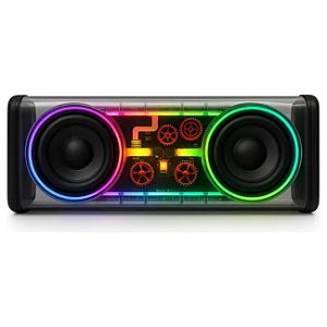 CAIXA DE SOM HREBOS CS-200 RGB / BLUETOOTH / TWS