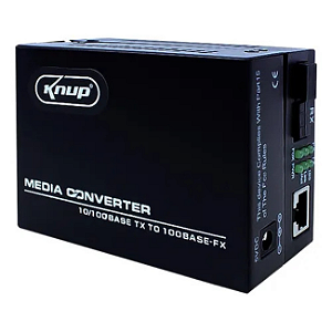 PAR CONVERSOR DE FIBRA OPTICA 100MBPS KNUP AD146