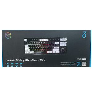 TECLADO COM FIO GAMER SEMI MECÂNICO AITEK VT088 RGB / LED
