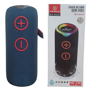 CAIXA DE SOM BLUETOOTH KAPBOM KA-8428 LED RGB 20W