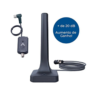 kit Antena Digit. Interna+Booster amplific. de Sinal Aquario