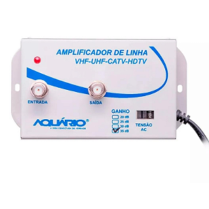 Amplificador De Sinal Linha Para Tv 35Db Ganho AL-35 Aquario