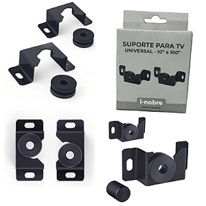 kit 60 Suportes Fixo Universal 10‘‘ A 100‘‘ Compacto INobre