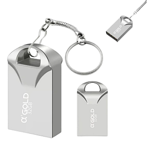 Pen Drive Metal Tipo Chaveiro A'Gold 32GB