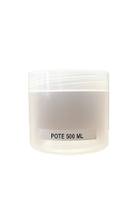 POTE DE PLÁSTICO REDONDO 500 ML COM TAMPA